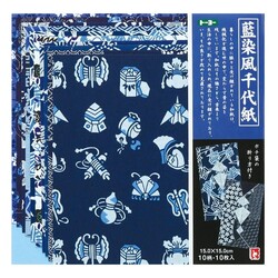 TOYO Véritable Origami Japonais - 10 Feuilles 10 Motifs 15x15cm