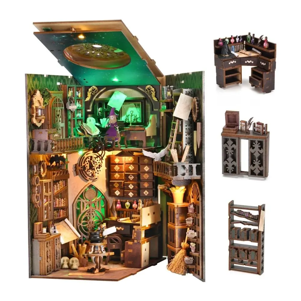 FIGURED'ART Book Nook Maison du Sorcier