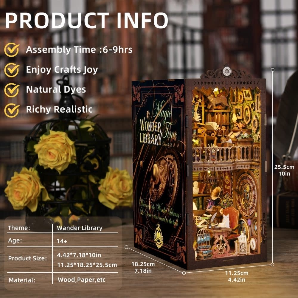 FIGURED'ART Book Nook Bibliothèque des Merveilles