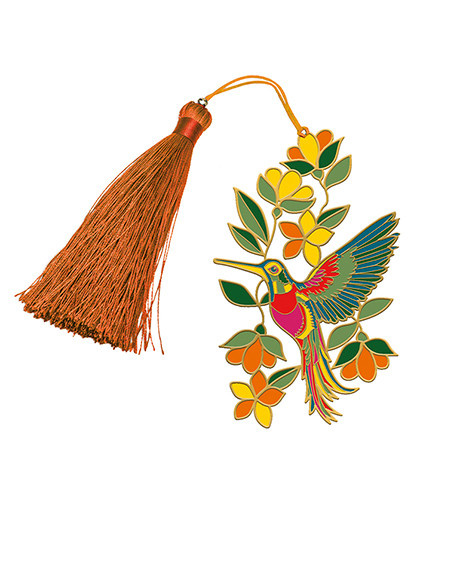 EDITIONS DU DESASTRE Broderie - Marque-page - Colibri 8cm