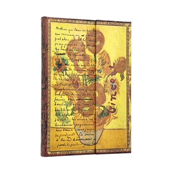 PAPERBLANKS Carnets à couverture rigide Van Gogh, Tournesols Midi Pages non lignées