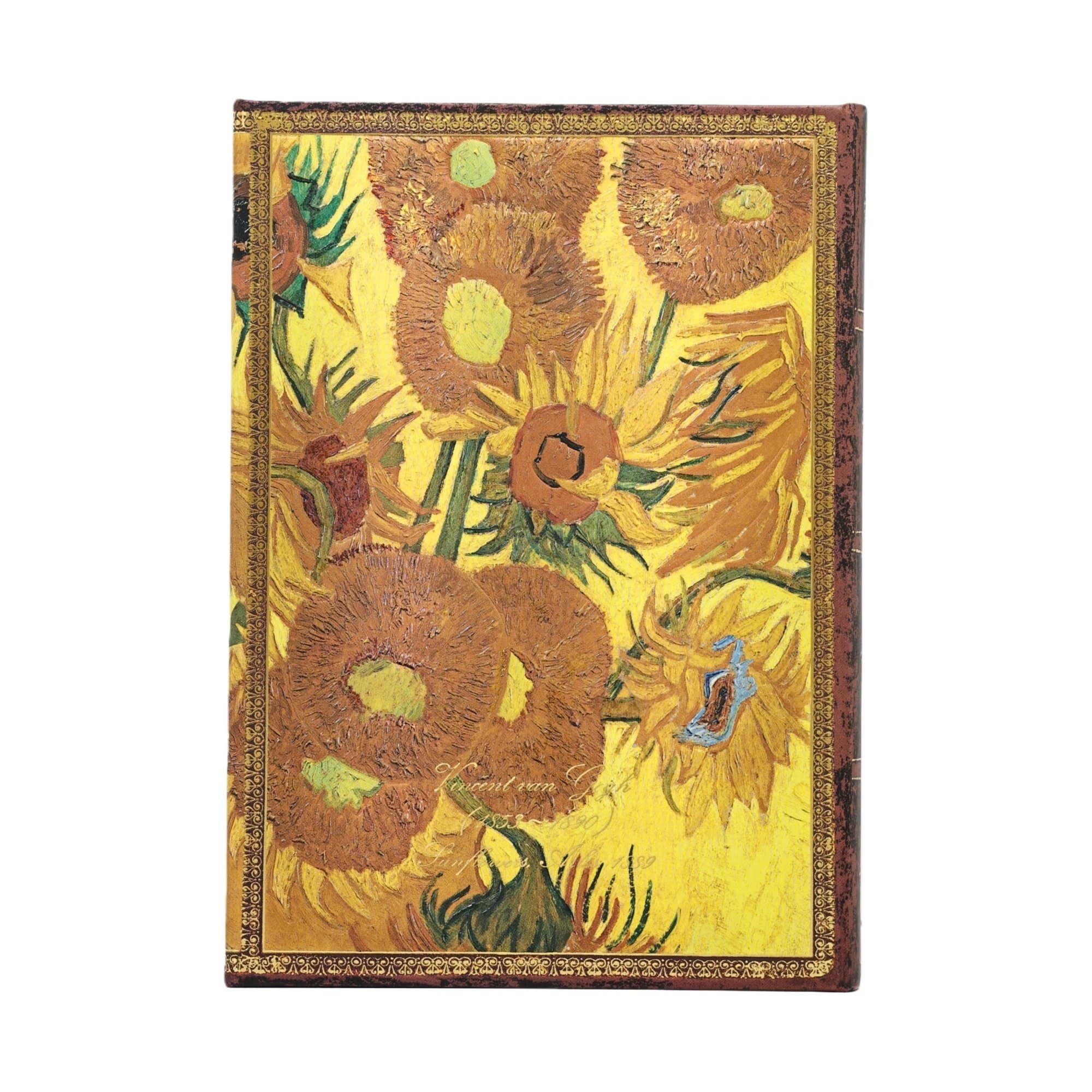 PAPERBLANKS Carnets à couverture rigide Van Gogh, Tournesols Midi Pages lignées