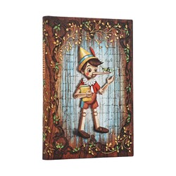 PAPERBLANKS Carnets à couverture rigide Carlo Collodi, Pinocchio Mini Pages non lignées