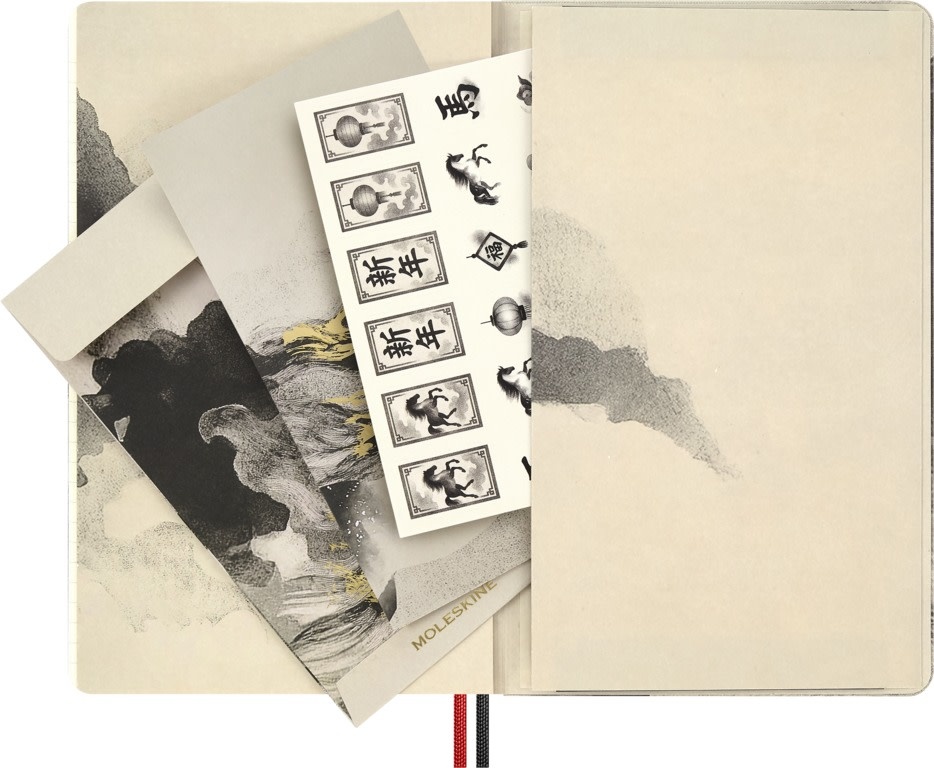 MOLESKINE Carnet Grand Format Année du Cheval 2, Ligné, Couverture Rigide