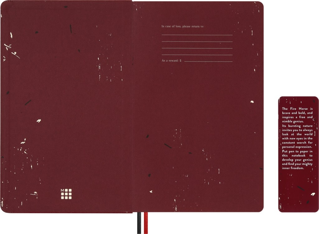 MOLESKINE Carnet Grand Format Année du Cheval, Ligné, Couverture Rigide