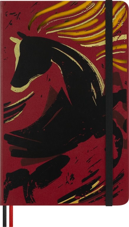 MOLESKINE Carnet Grand Format Année du Cheval, Ligné, Couverture Rigide