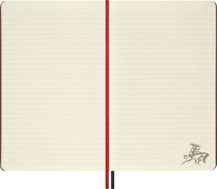 MOLESKINE Carnet Grand Format Année du Cheval, Ligné, Couverture Rigide