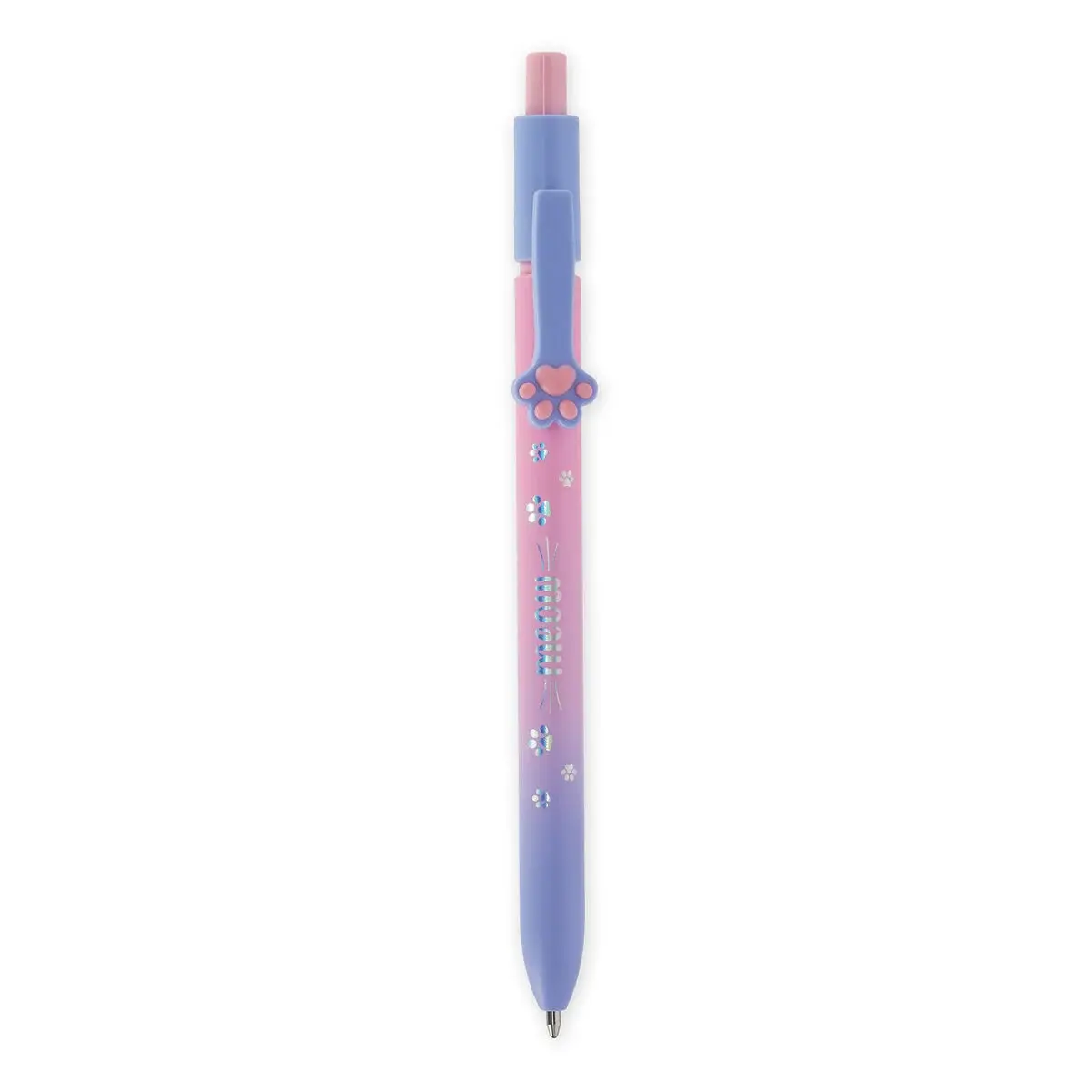 LEGAMI Meow Stylo à bille Rose/Bleu