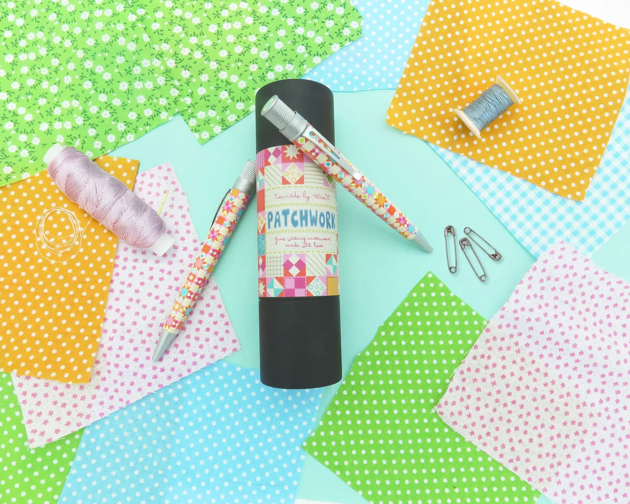 RETRO 51 Stylo Roller Tornado Vintage Patchwork