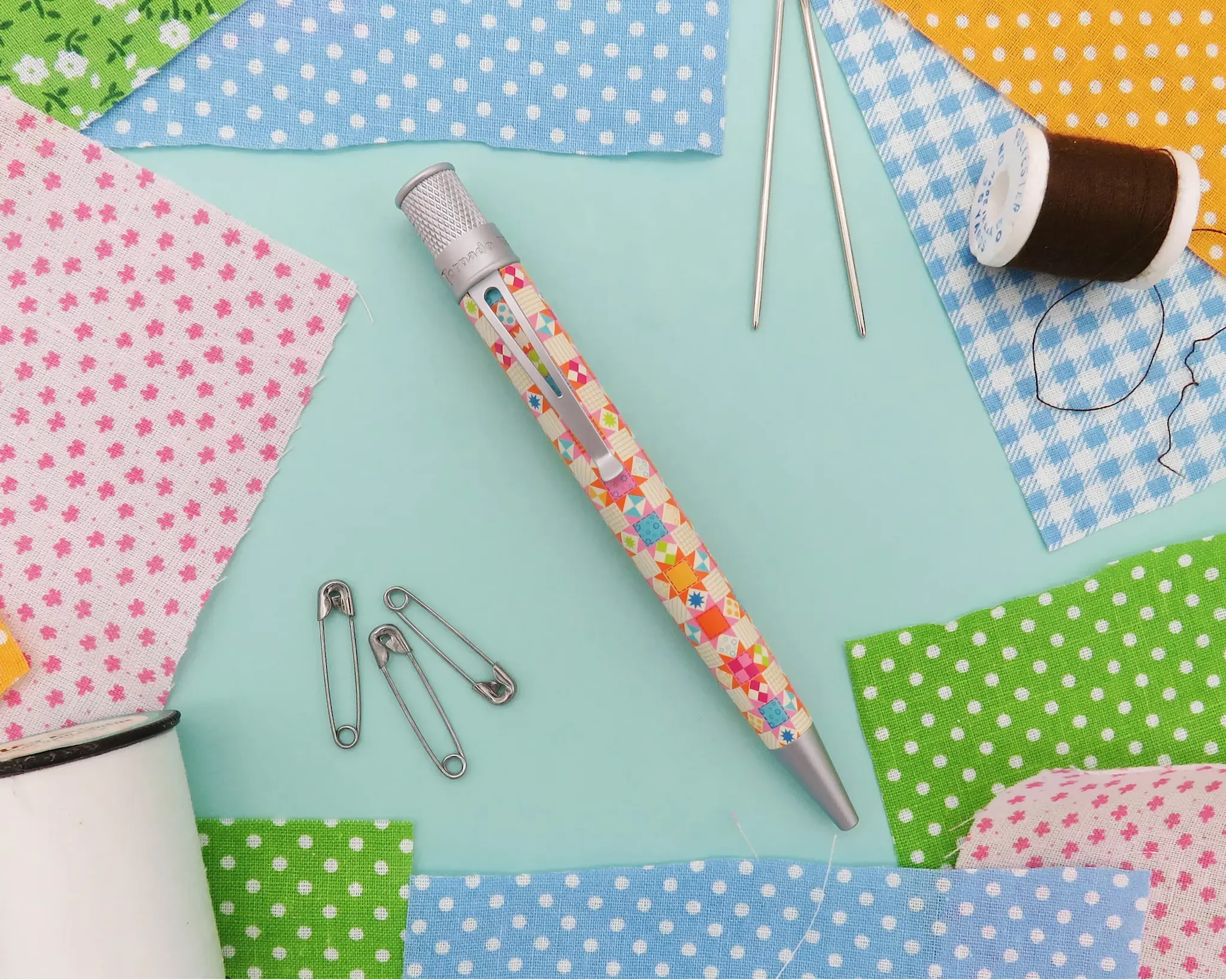 RETRO 51 Stylo Roller Tornado Vintage Patchwork