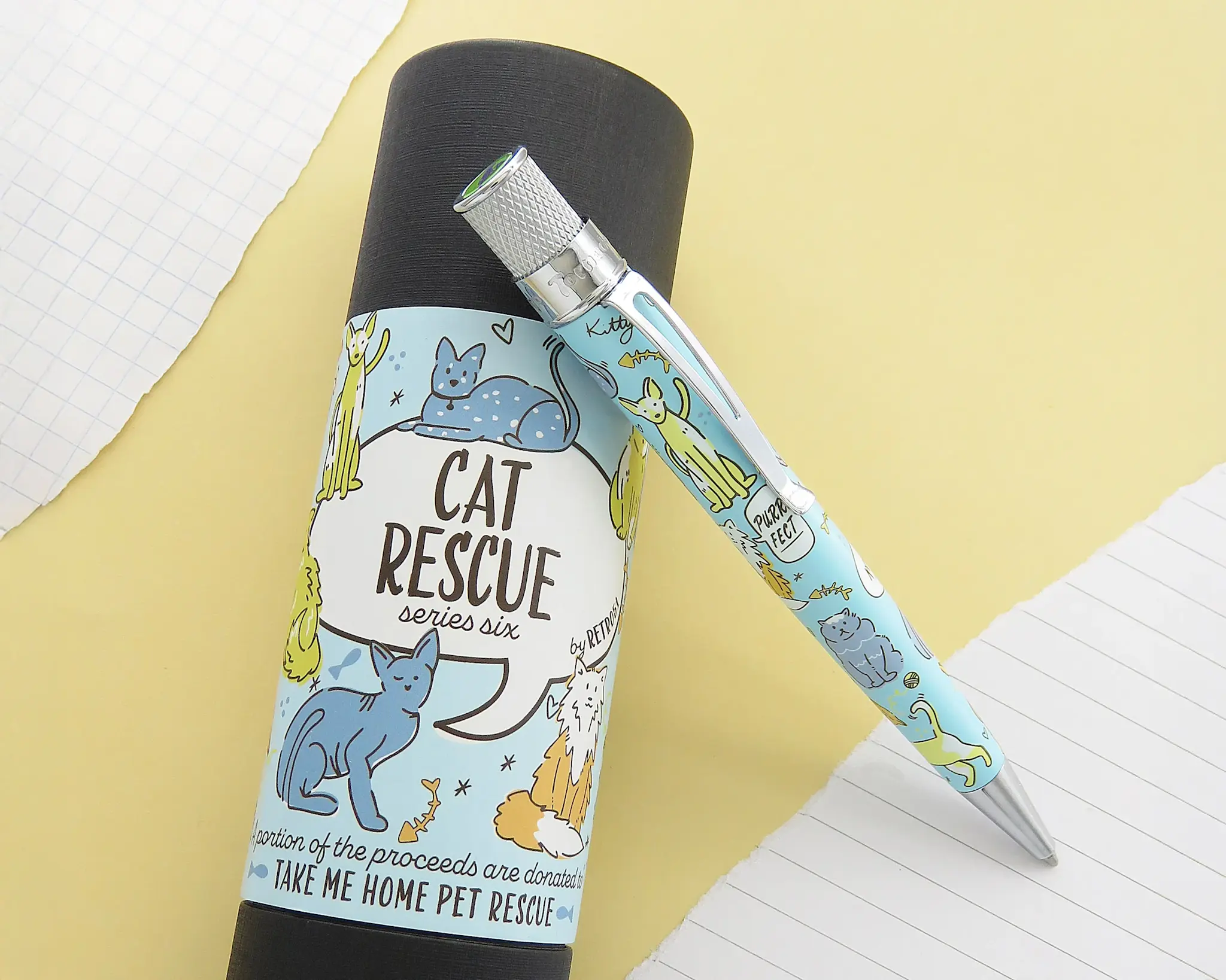 RETRO 51 Stylo Bille Tornado Cat Rescue # 6