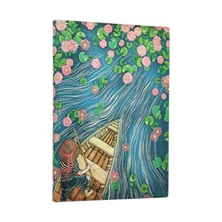 PAPERBLANKS Carnets Flexis à couverture souple Rivière aux Lotus Midi Pages non lignées