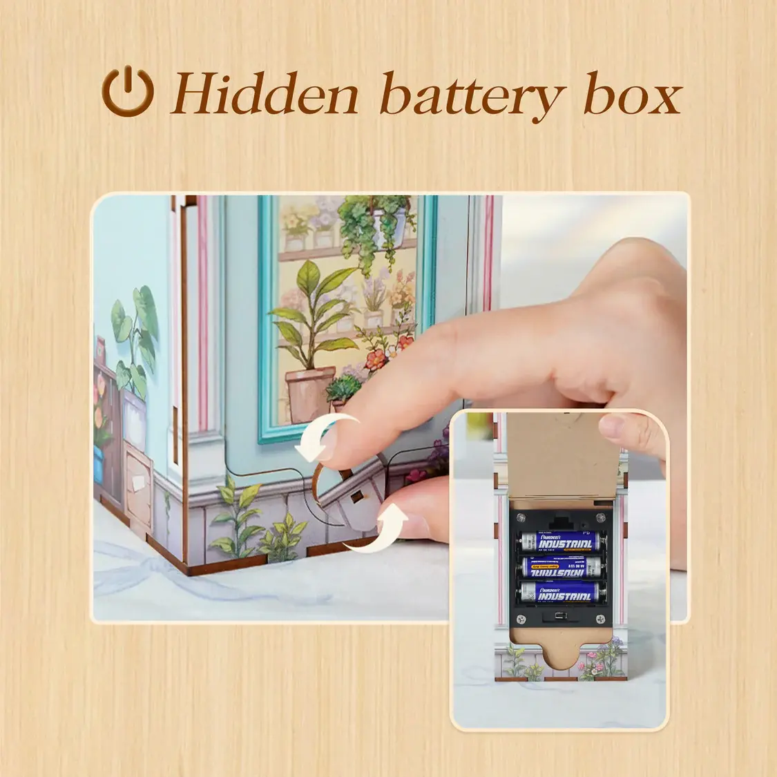 Tonecheer Book Nook Flower Shop