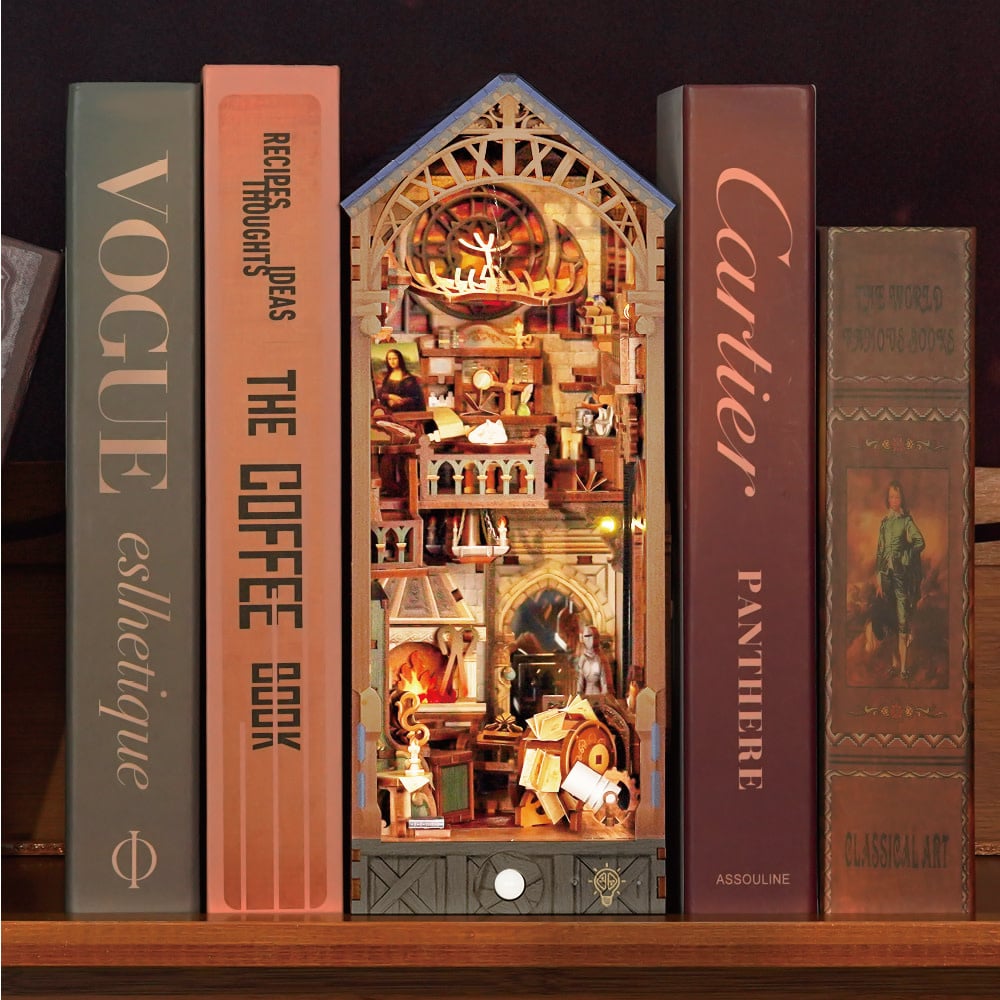 Tonecheer Book Nook Leonardo da Vinci