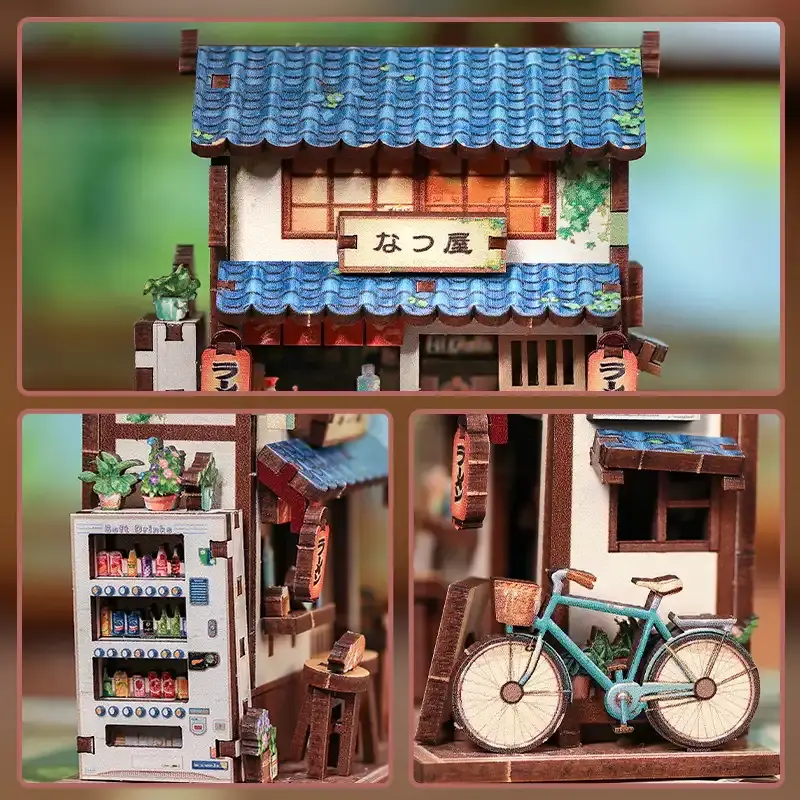 Tonecheer Mini Booknook Ramen Shop 7,6×6,9×5,1cm