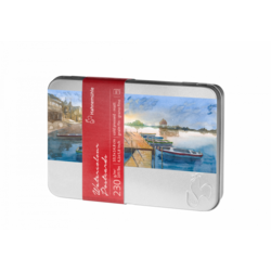 HAHNEMÜHLE Boite Cartes Postales Aquarelle, grain fin  230g/m², 10x15cm