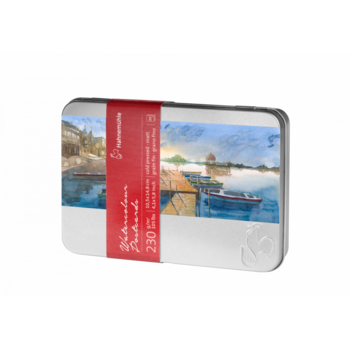 HAHNEMÜHLE Boite Cartes Postales Aquarelle, grain fin  230g/m², 10x15cm