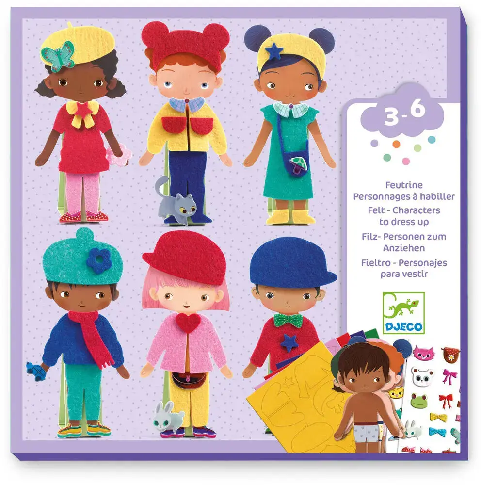 DJECO Les Petits - Collage S’Habiller De Douceur