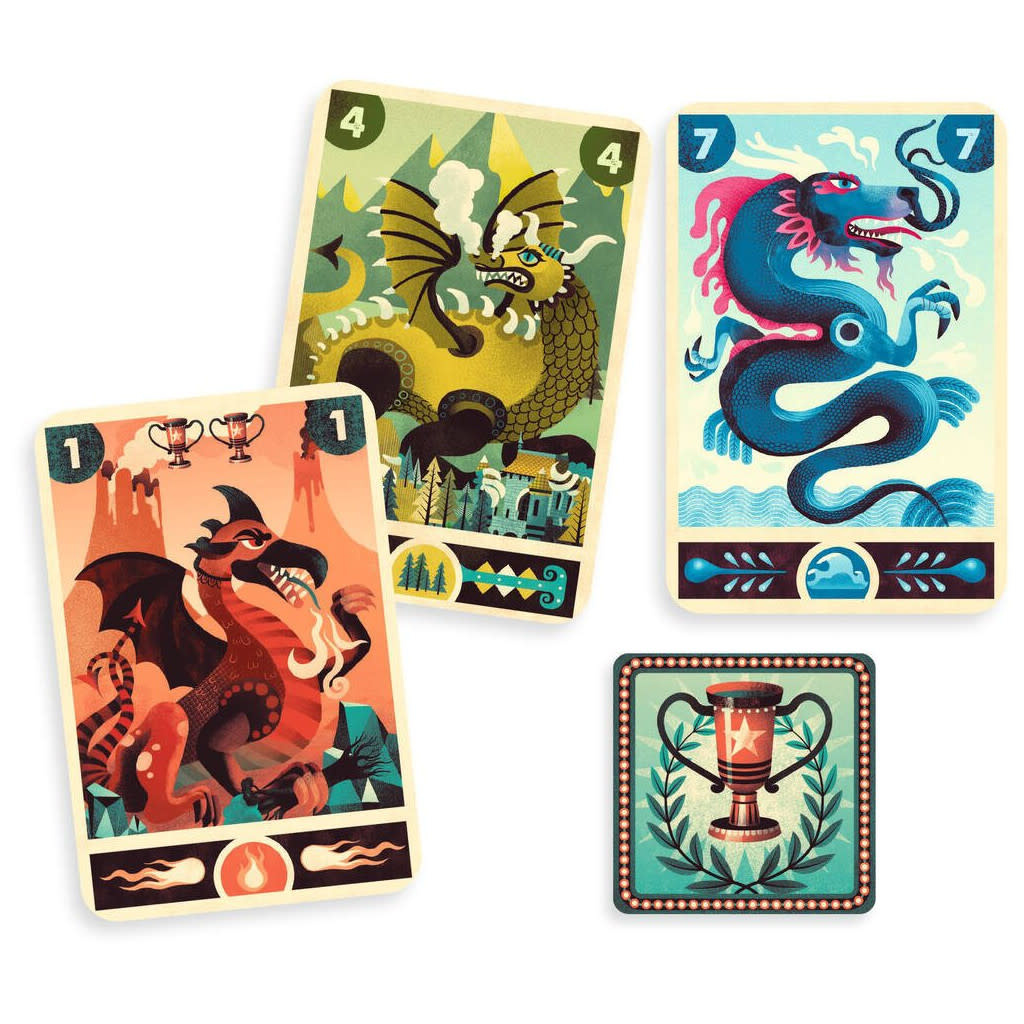 DJECO Jeux De Cartes Dragon Deck