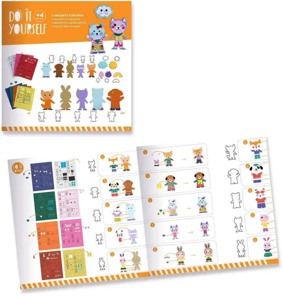 DJECO Do It Yourself - Mosaiques & Stickers Funky Family