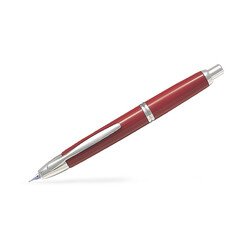 PILOT Capless Rhodié - Rouge - Plume Moyenne - En Coffret