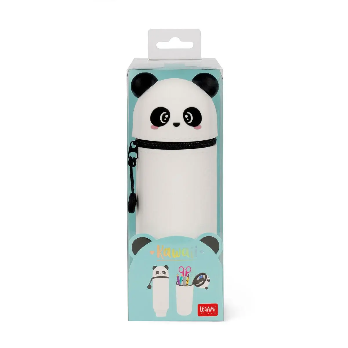 LEGAMI 2-In-1 Silicone Pencil Case - Kawaii - Panda