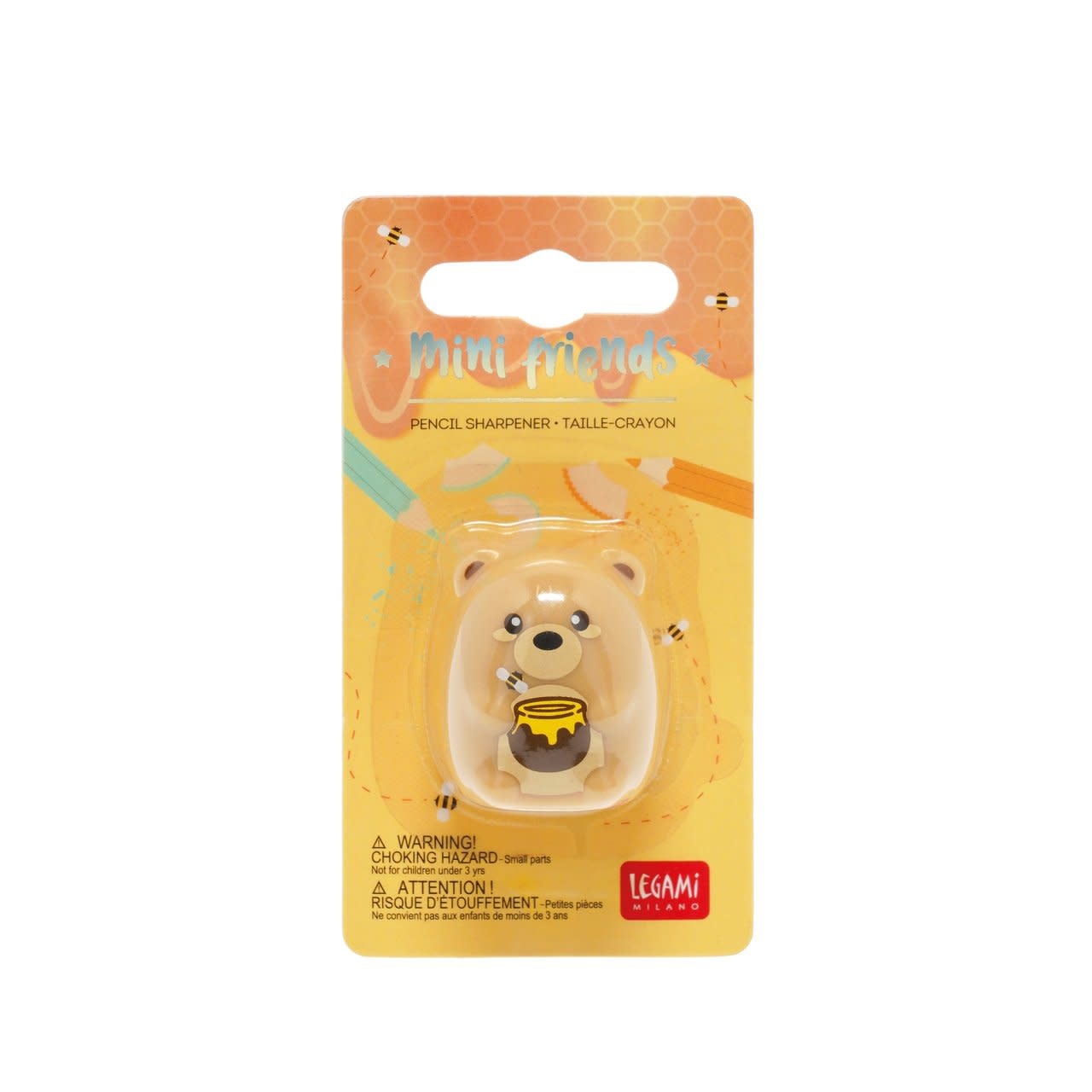 LEGAMI Pencil Sharpener - Mini Friends - Teddy Bear