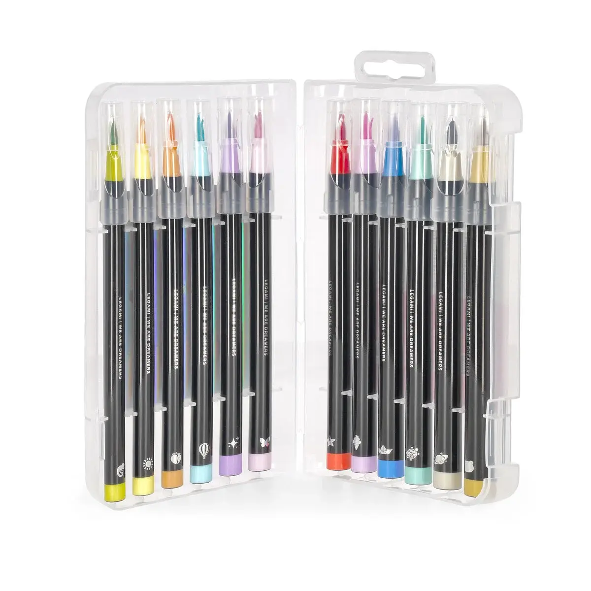 LEGAMI Set de 12 Feutres Pinceaux Bright Colours