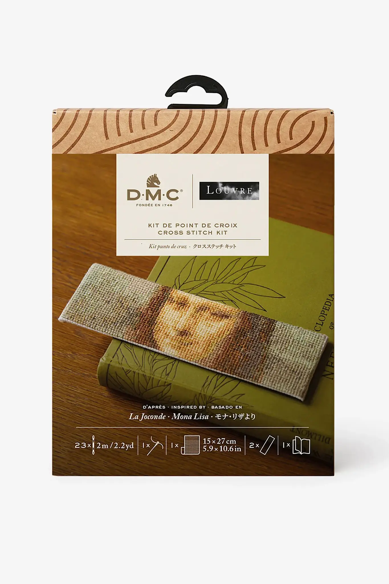 DMC Le Louvre Kit Pt X Mona Lisa Marque Page