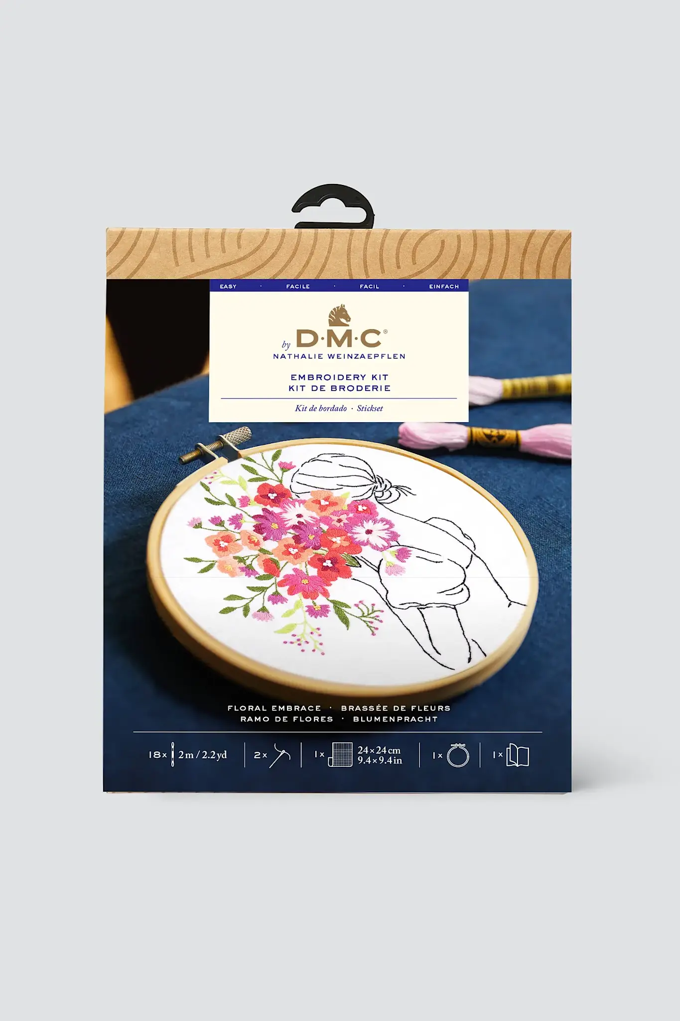 DMC Kit Broderie Brassée De Fleurs