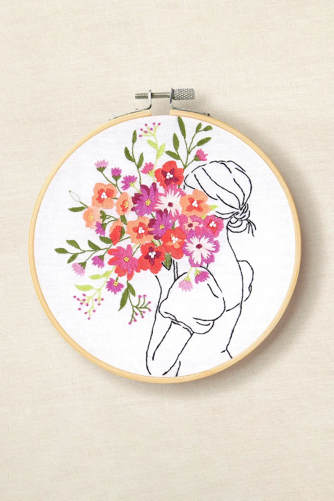 DMC Kit Broderie Brassée De Fleurs