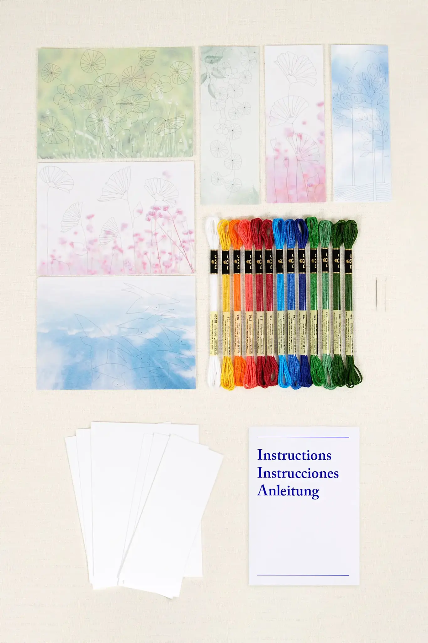 DMC Kit Broderie Cartes A Broder - Nature