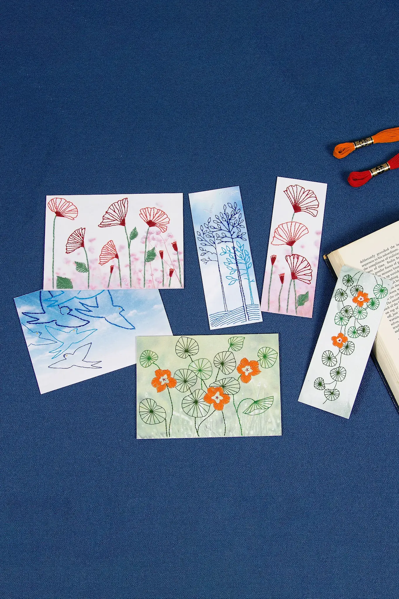 DMC Kit Broderie Cartes A Broder - Nature