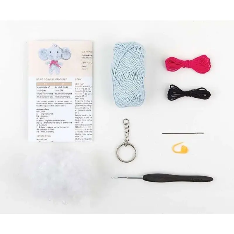ANCHOR Eli The Elephant Mini Amigurumi Key