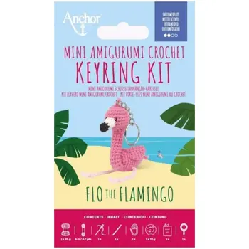 ANCHOR Flo The Flamingo Mini Amigurumi Key