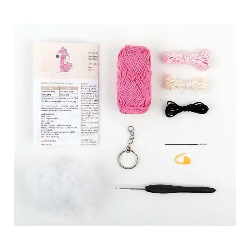 ANCHOR Flo The Flamingo Mini Amigurumi Key