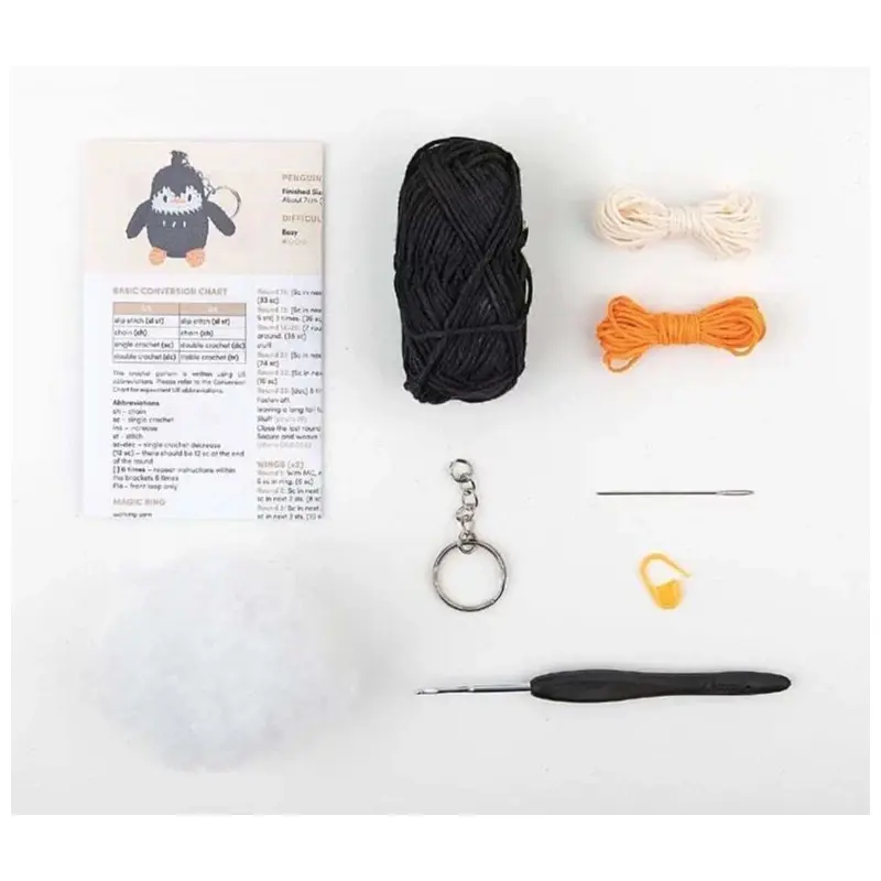 ANCHOR Pip The Penguin Mini Amigurumi Key