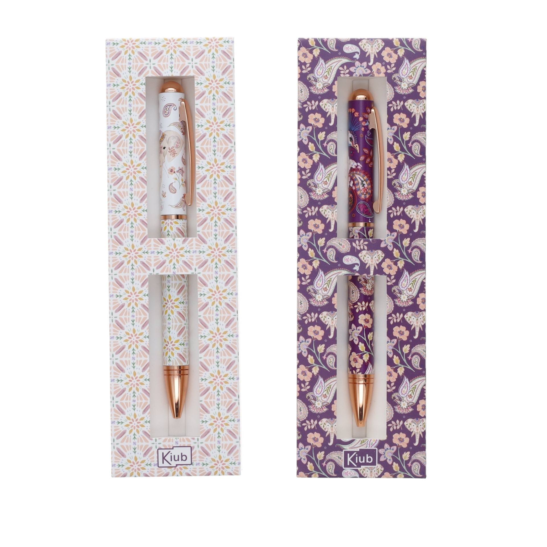 KIUB Stylo En Boite Cadeau Esprit Cachemire Modèles aléatoires