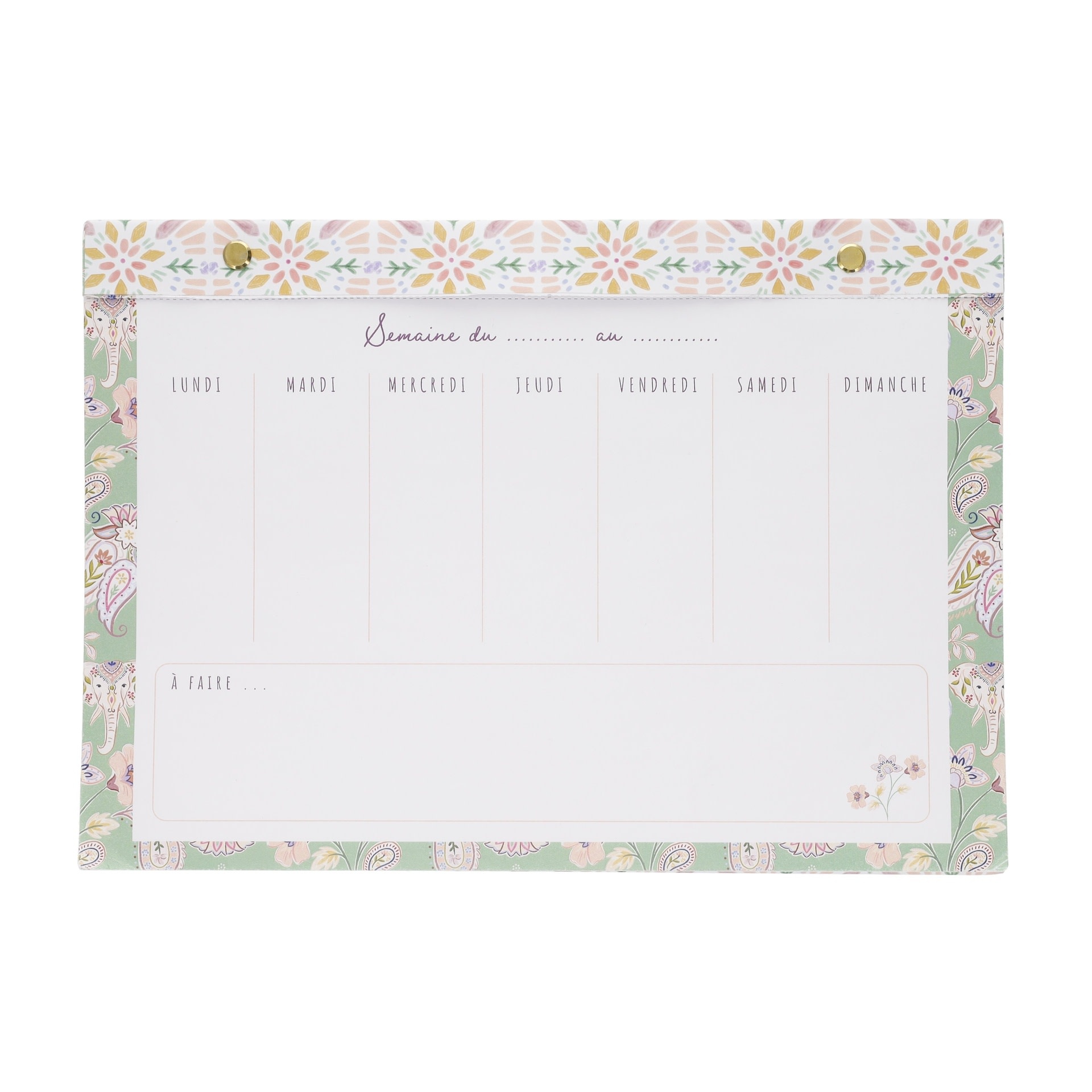 KIUB Semainier L Esprit Cachemire 21x29,7cm