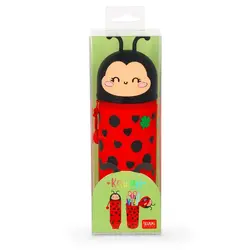 LEGAMI 2-In-1 Silicone Pencil Case - Kawaii - Ladybug « Get Lucky»
