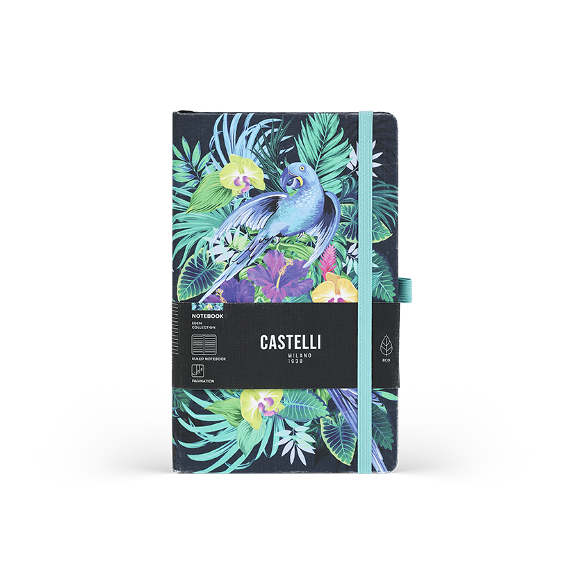 CASTELLI Notebook Pocket Ruled Eden Jungle - 9x14