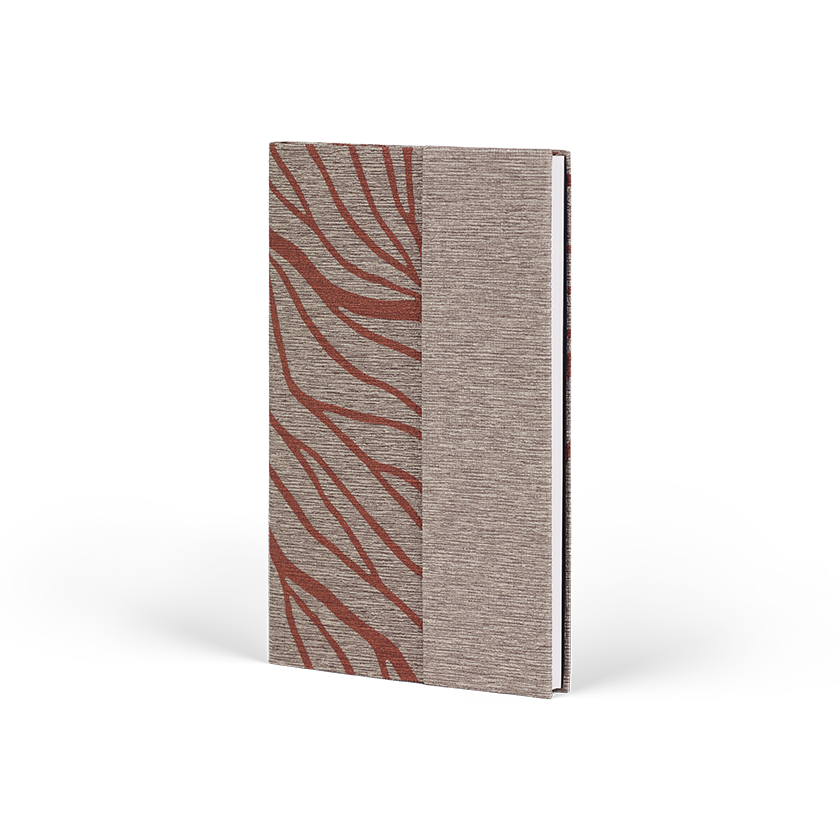 CASTELLI Notebook Midi Ruled Waves Rust - 13x21
