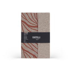 CASTELLI Notebook Midi Ruled Waves Rust - 13x21