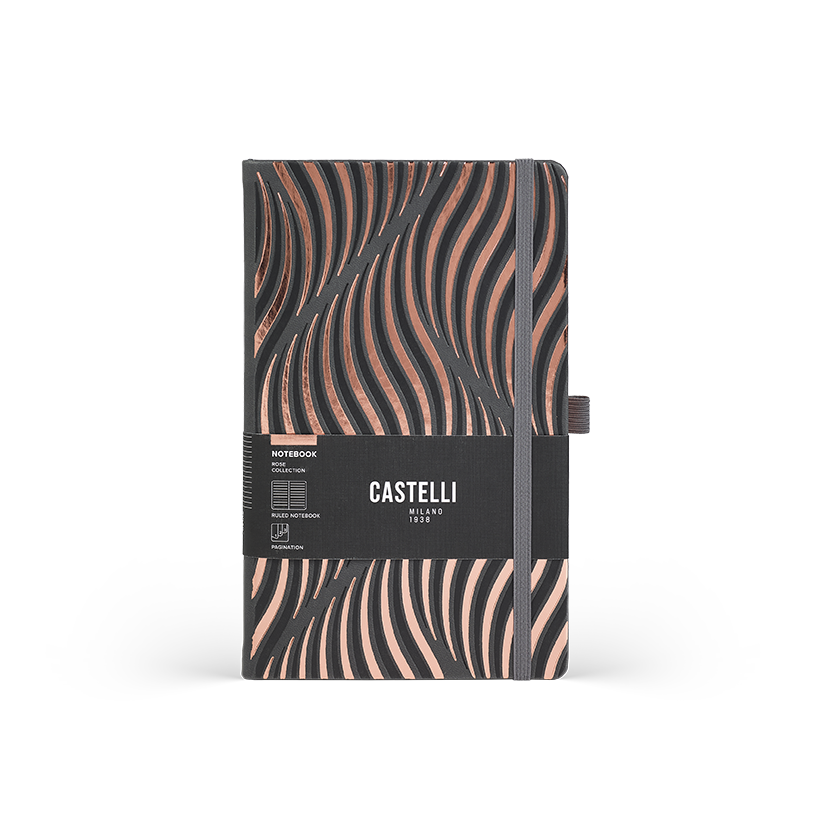 CASTELLI Notebook Pocket Ruled Rose Sand - 9x14