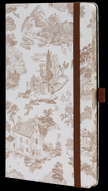 CASTELLI Notebook Midi Ruled Landscapes Walnut - 13x21
