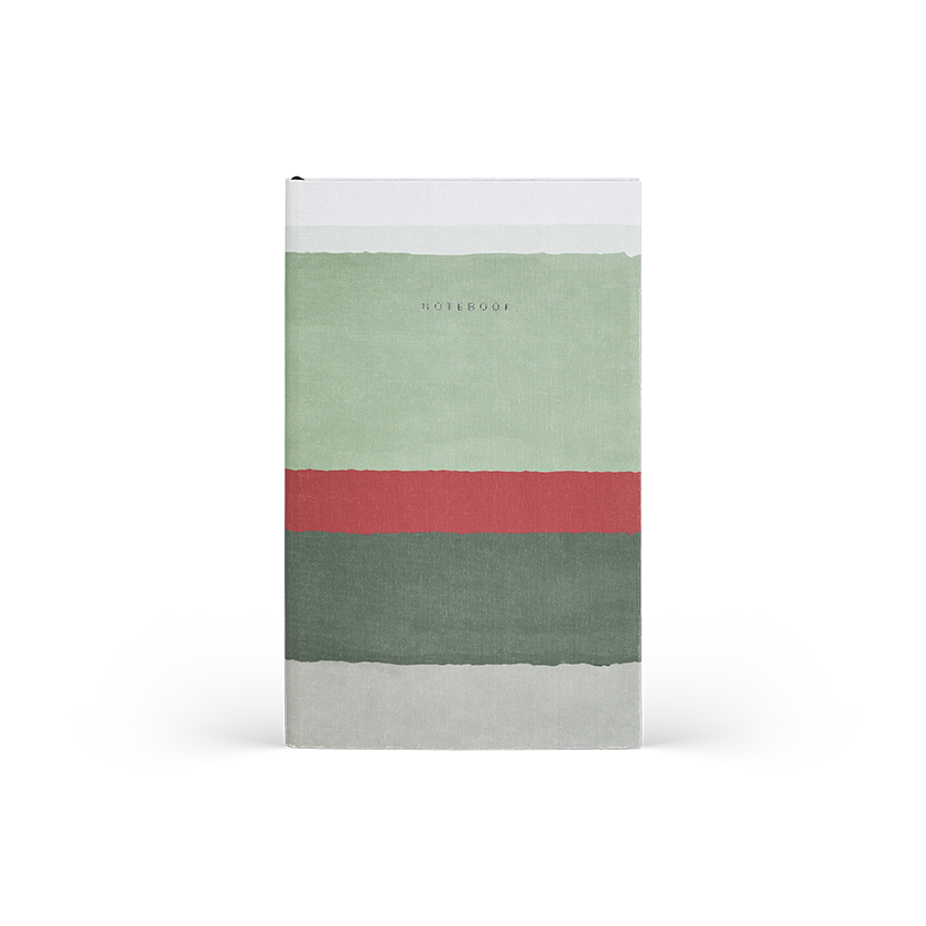 CASTELLI Notebook Midi Ruled  Stripes Sage - 13x21