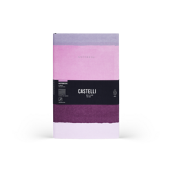 CASTELLI Notebook Midi Ruled  Stripes Bubblegum - 13x21