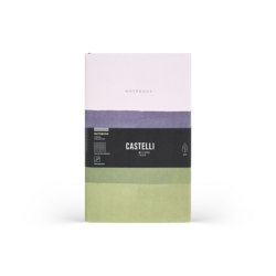 CASTELLI Notebook Midi Ruled  Stripes Mauve - 13x21