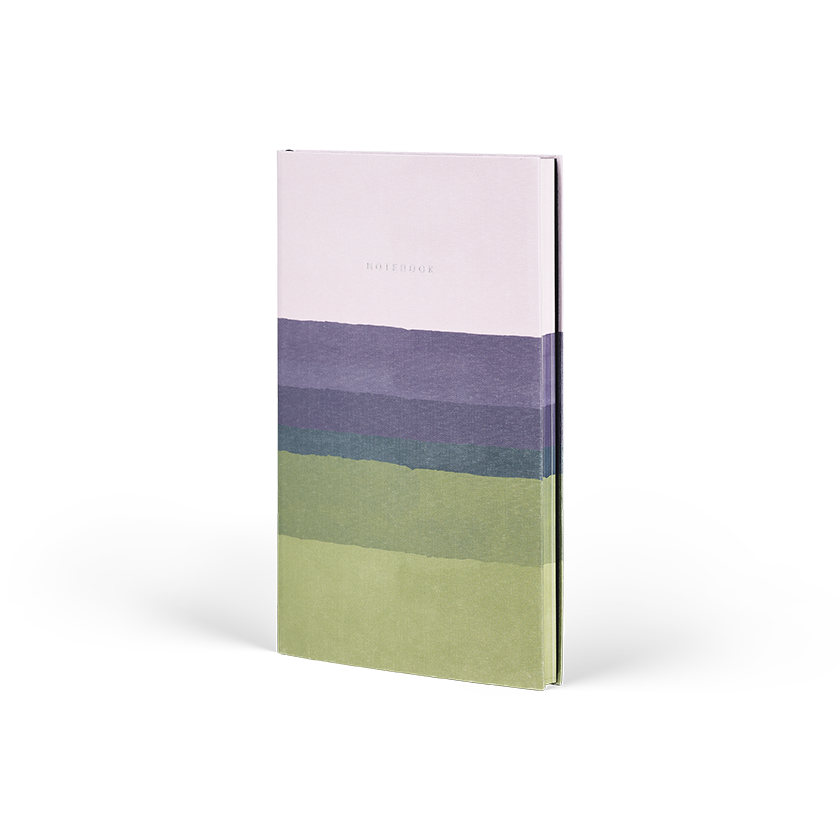 CASTELLI Notebook Midi Ruled  Stripes Mauve - 13x21