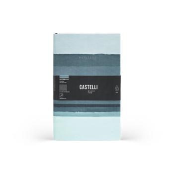 CASTELLI Notebook Large Ruled  Stripes Shadow - 19x25